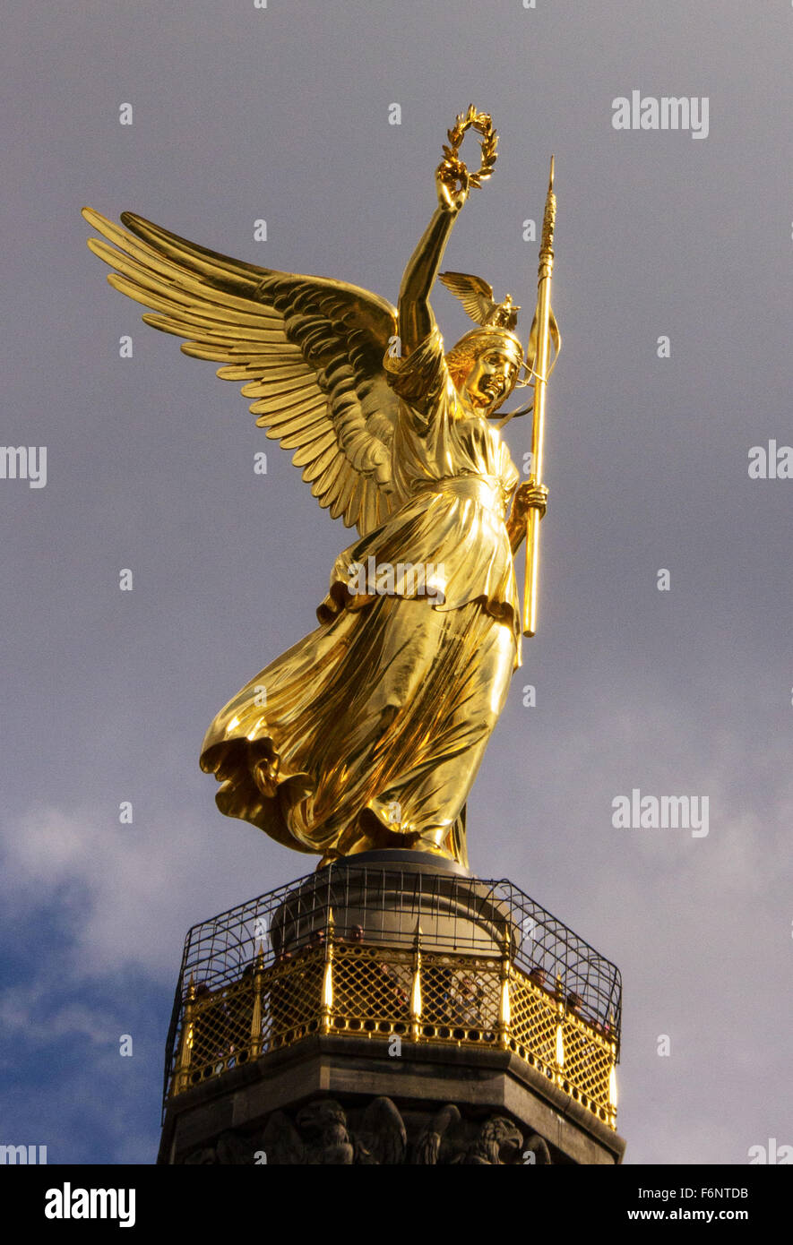 Statue de Victoria Berlin Banque D'Images