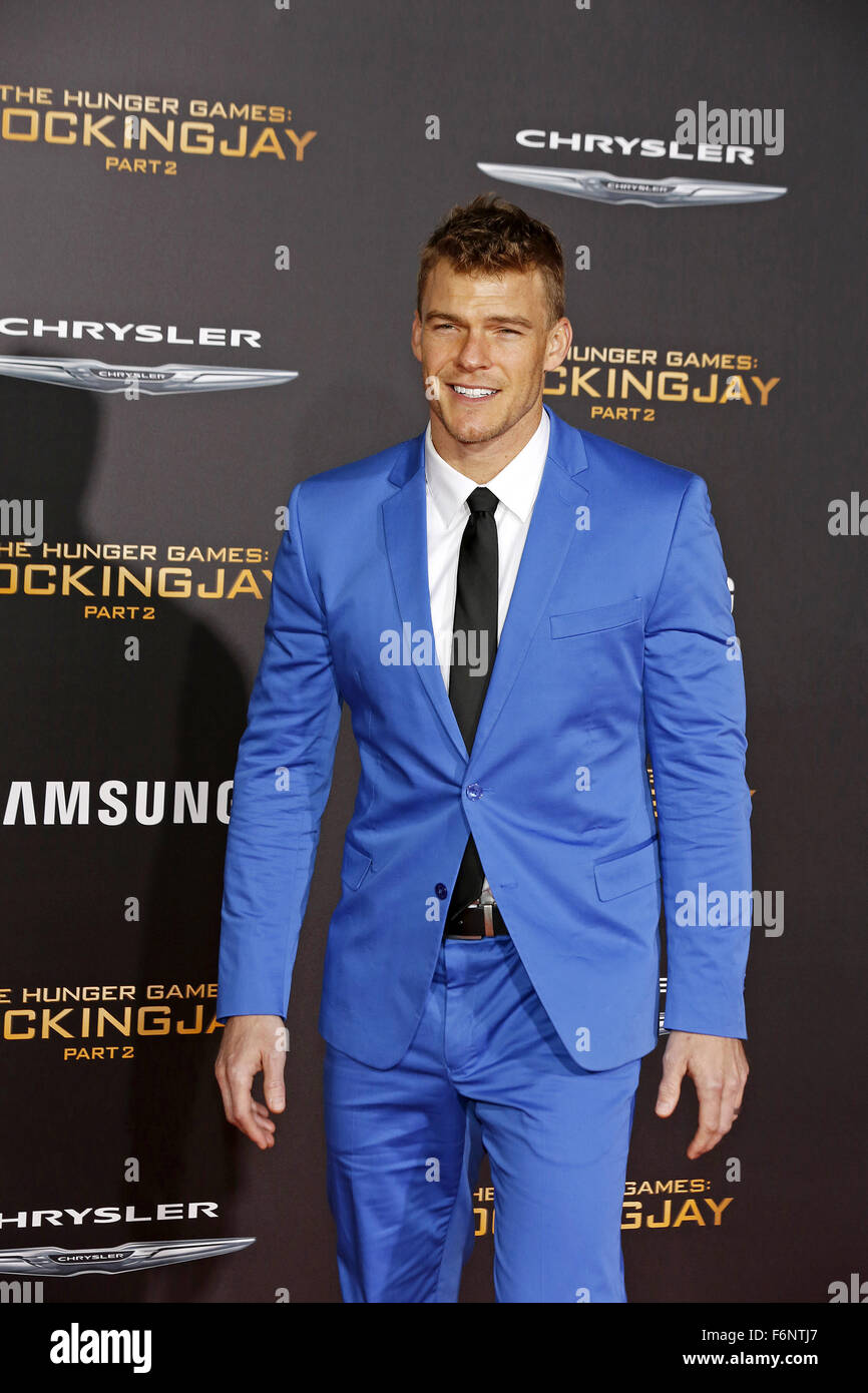 17 novembre 2015 - Los Angeles, Californie, USA - Alan Ritchson .La Faim Jeux - Clarak Partie 2 premiere .Los Angeles, CA .le 16 novembre 2015 (Crédit Image : © Roger Harvey/Globe Photos via Zuma sur le fil) Banque D'Images