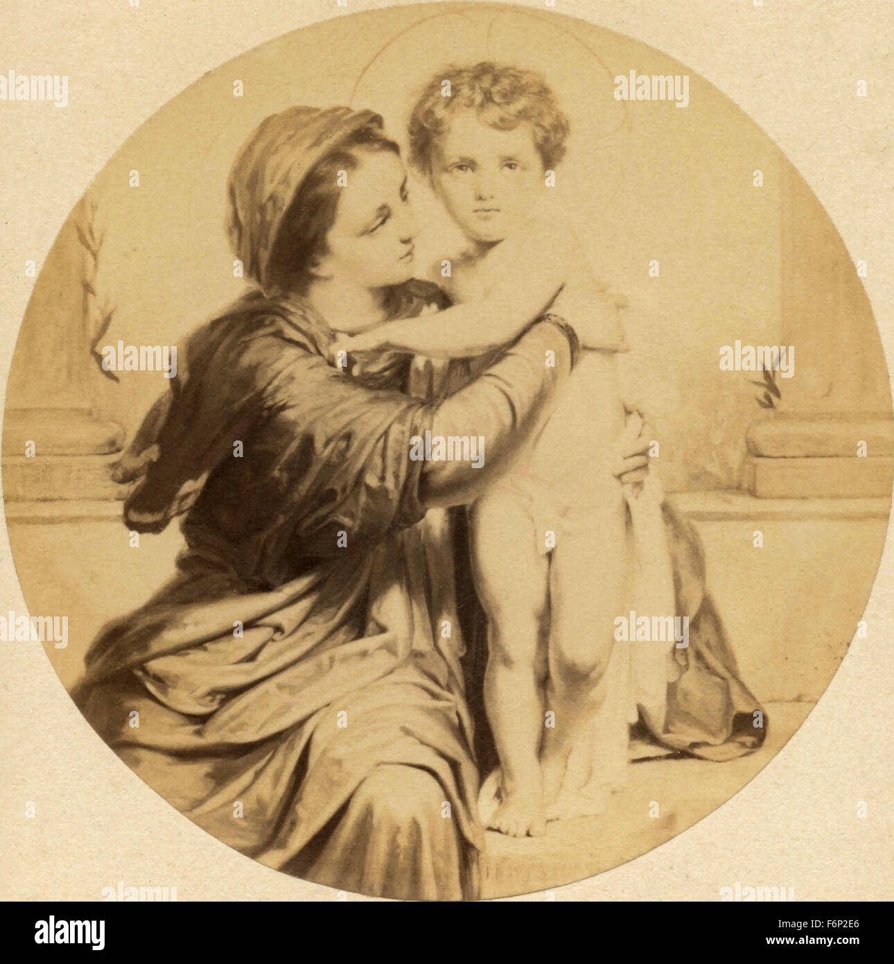 Vierge à l'enfant, tableau religieux Banque D'Images