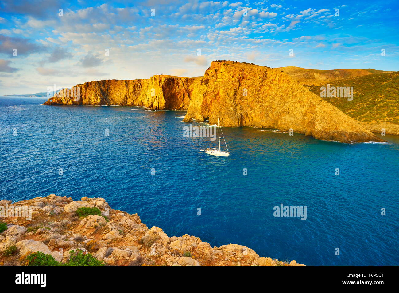 L'île de Sardaigne - Cala Domestica Bay, Buggerru, Italie Banque D'Images