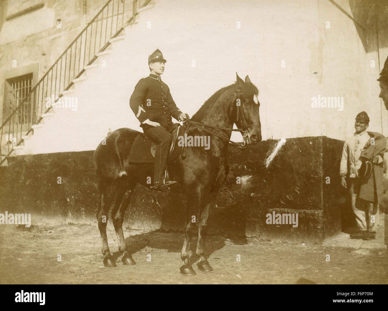 Officier de cavalerie, Italie Banque D'Images