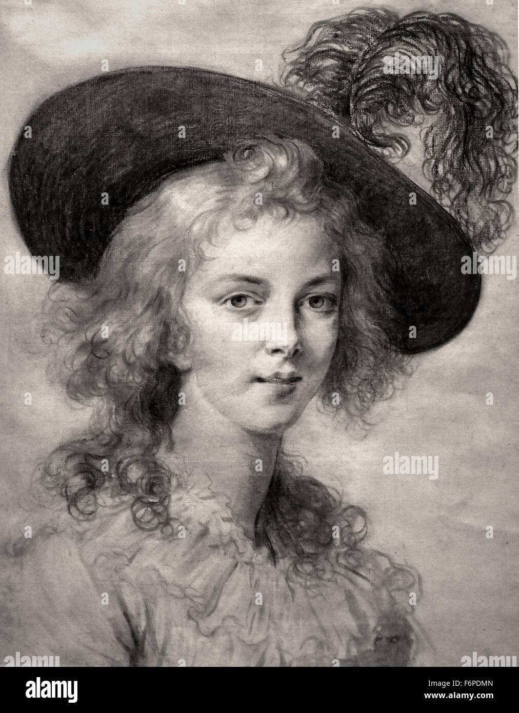 Self Portrait Marie Élisabeth Louise Vigée Le Brun 1755 -1842 Paris France française peintre néoclassique rococo ( ) Banque D'Images