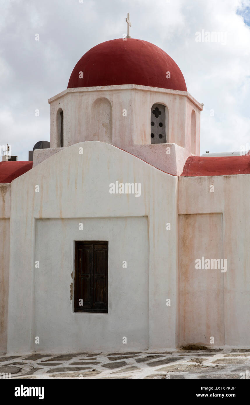 Eglise d'Agia Moni à Chora, Mykonos, Grèce, le mardi, 22 Septembre, 2015. Banque D'Images