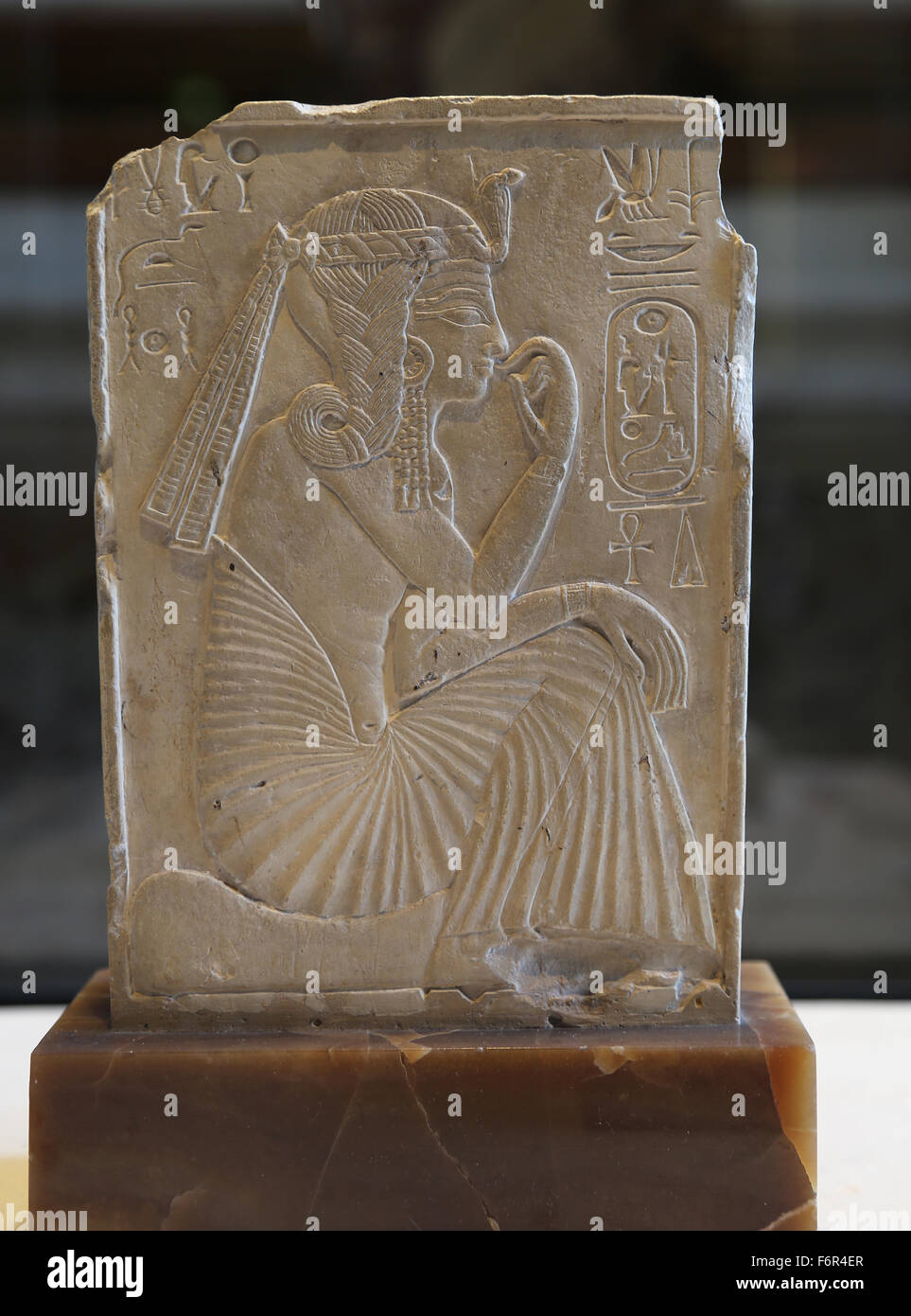 L'Egypte ancienne. Ramsès II comme une aide à l'enfance. 1290-1224 BC. Le nouveau royaume. Louvre. Paris. La France. Banque D'Images