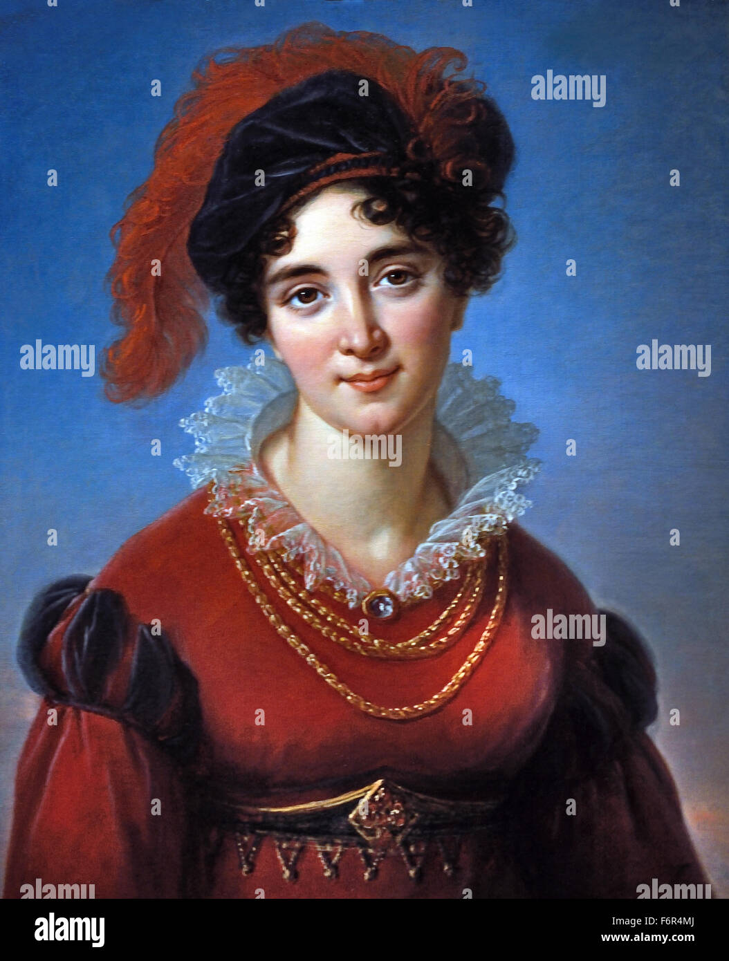 Portrait de femme -1819 Marie Élisabeth Louise Vigée Le Brun 1755 -1842 Paris France française peintre néoclassique rococo ( ) Banque D'Images