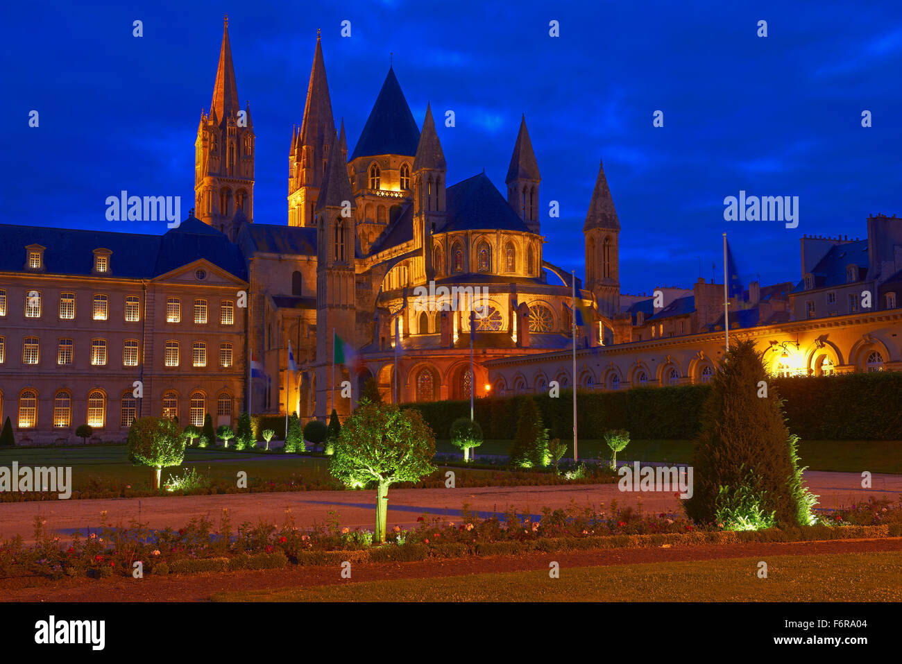 Abbaye aux Hommes, l'Abbaye aux Hommes, Abbaye de Saint-Étienne, Caen, Calvados, Basse-Normandie, France Banque D'Images