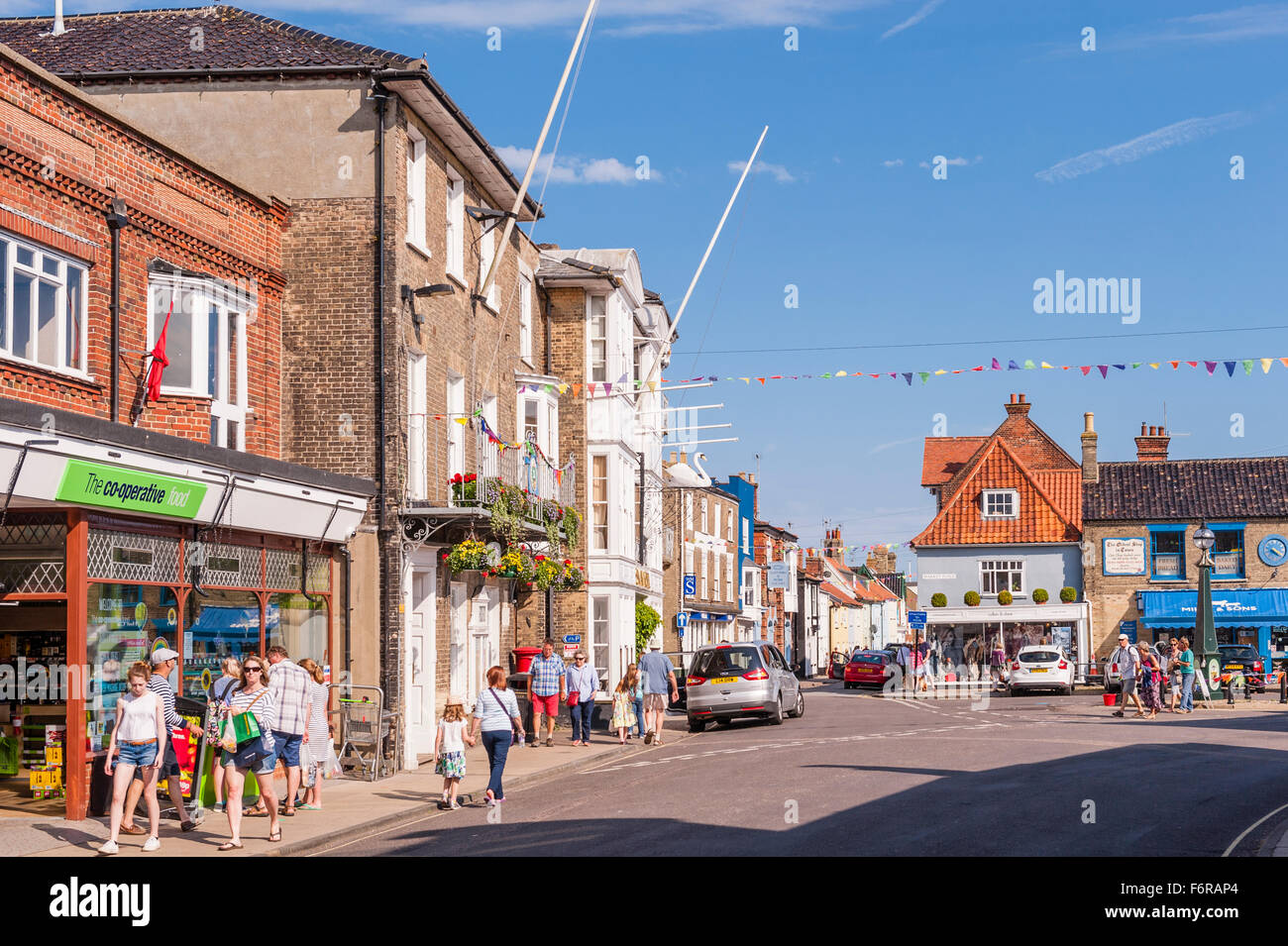 La grande rue, à Southwold, Suffolk , Angleterre , Angleterre , Royaume-Uni Banque D'Images
