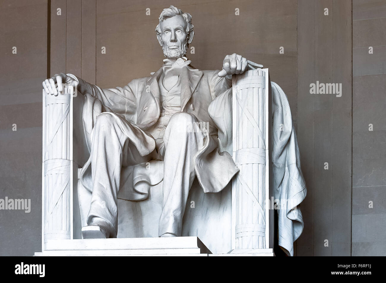 Statue d'Abraham Lincoln à l'honneur le 16e président des États-Unis Banque D'Images