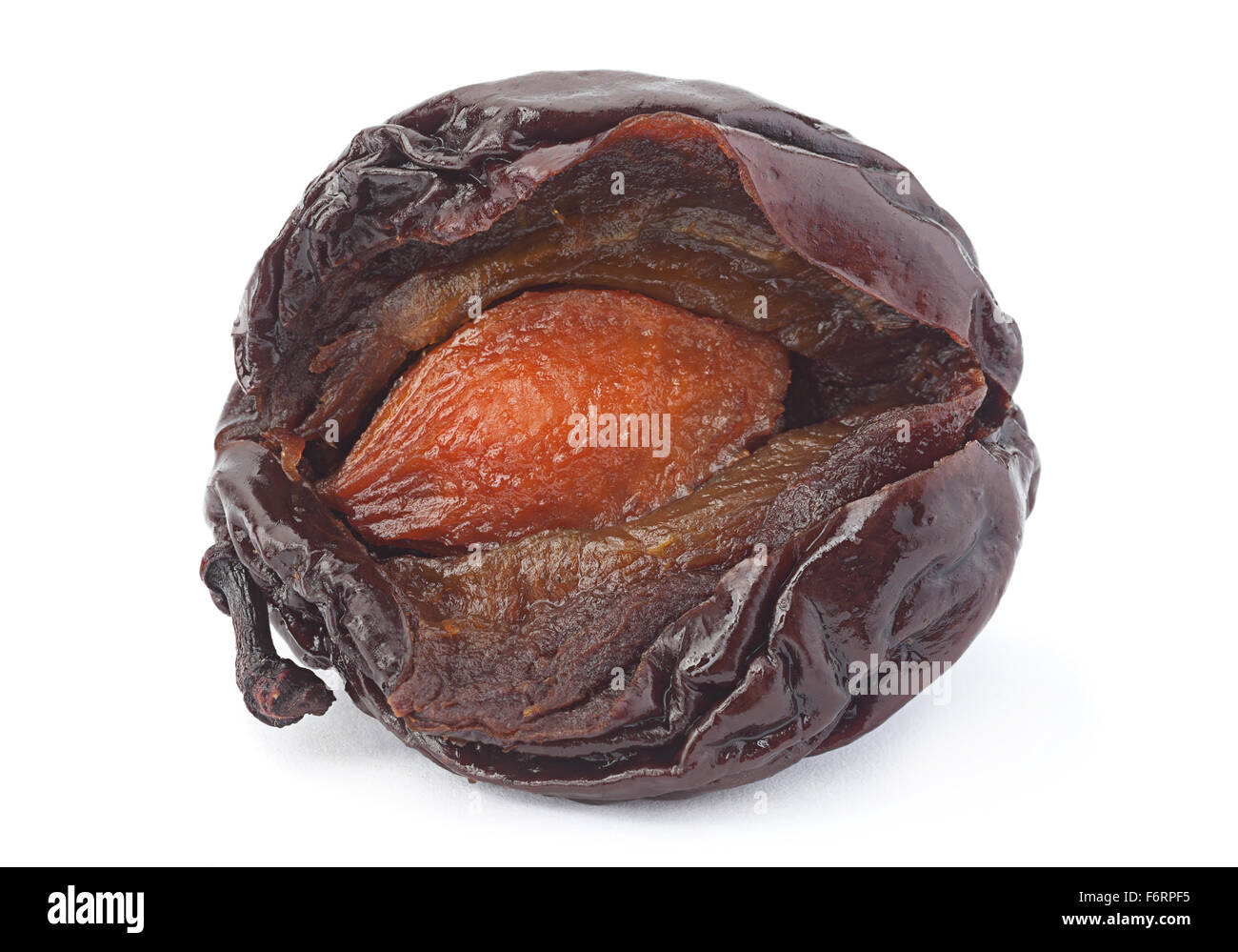 Fumé sec ouvert isolé sur blanc prune bckground Banque D'Images