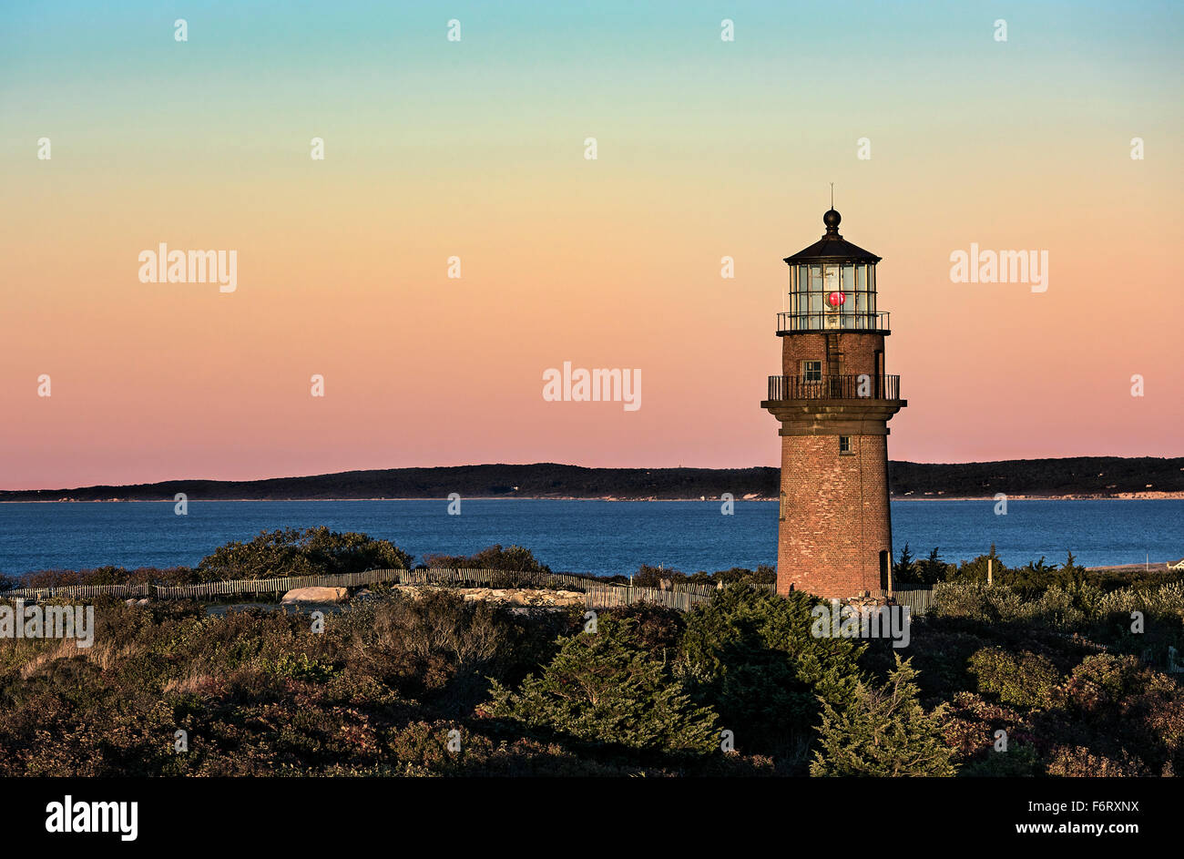 Gay Head Lighthouse, Aquinnah, Martha's Vineyard, Massachusetts, USA Banque D'Images