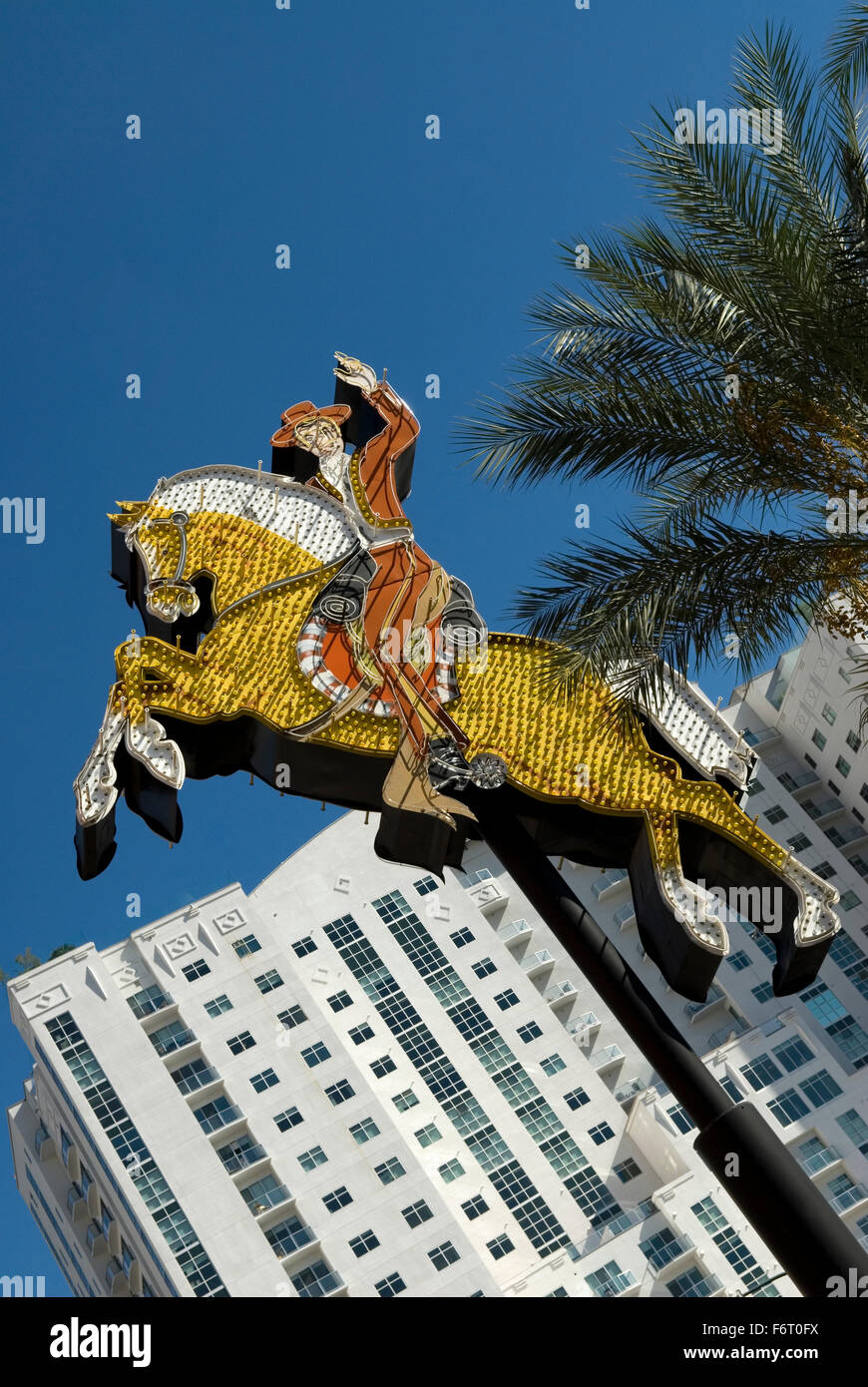 Cowboy Vegas Vic Las Vegas Nevada États-Unis Banque D'Images