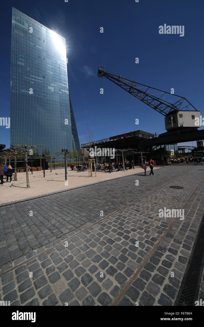 Nouveau bâtiment de la Banque centrale européenne Banque D'Images