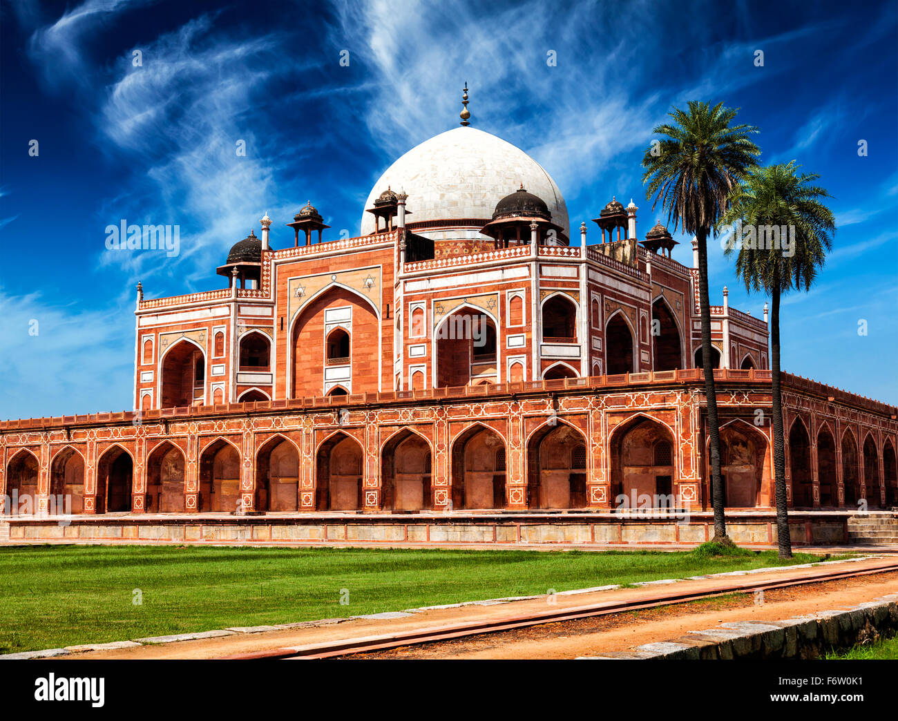 Tombe de Humayun. Delhi, Inde Banque D'Images