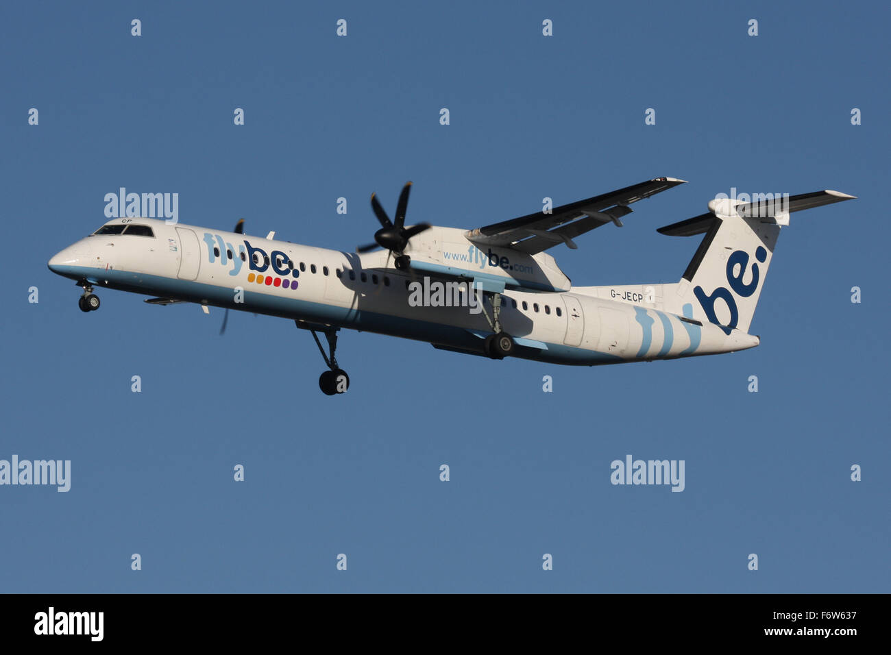FLYBE DHC8 400 Q400 Banque D'Images