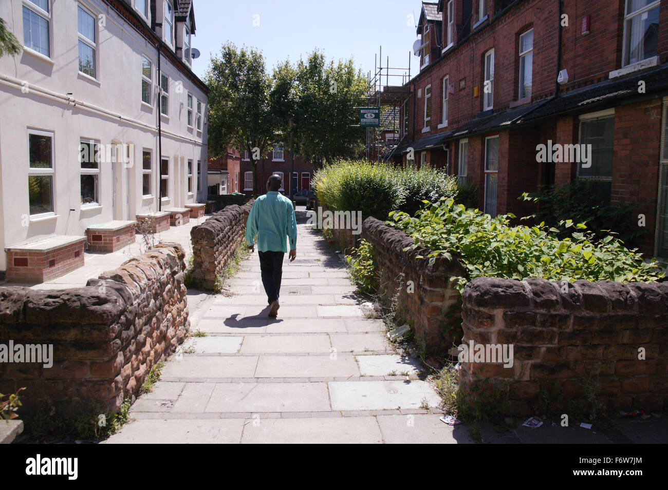 Maisons mitoyennes dans la région de Nottingham, Lenton Banque D'Images