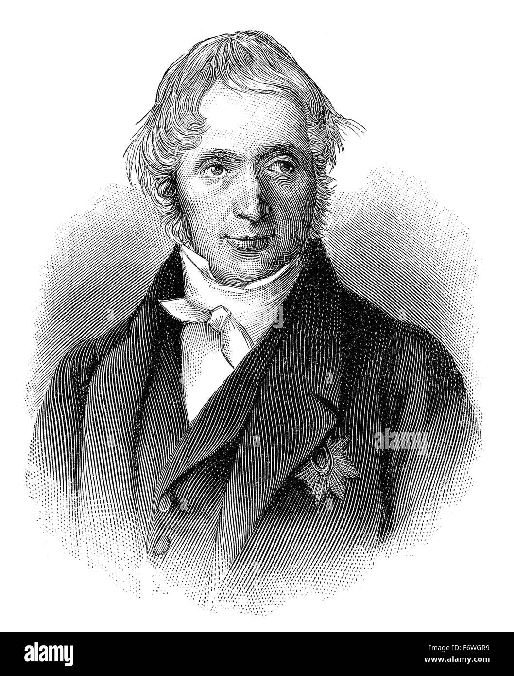Karl Georg Maassen, 1769 - 1834, un avocat, homme politique et co-fondateur de l'union douanière allemande, Karl Georg Maaßen Banque D'Images