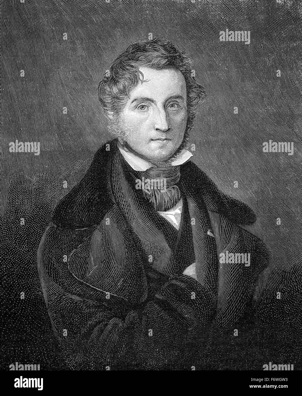 Justus von Liebig, 1803 - 1873, un chimiste allemand et professeur, Banque D'Images