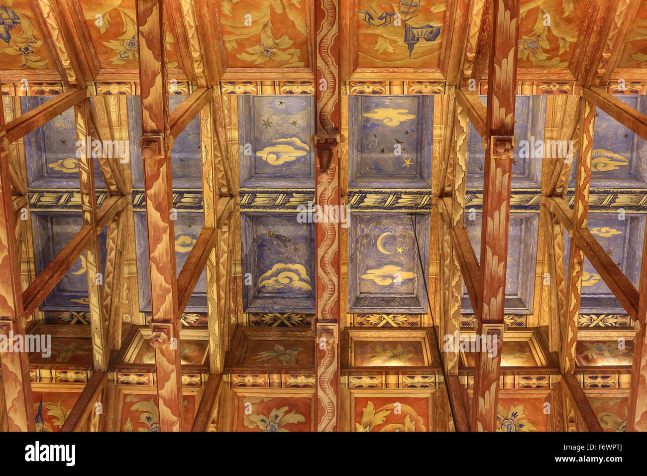 L'Envers Quille, plafond dans Stockholms Stadshus - Stockholm, Suède Banque D'Images