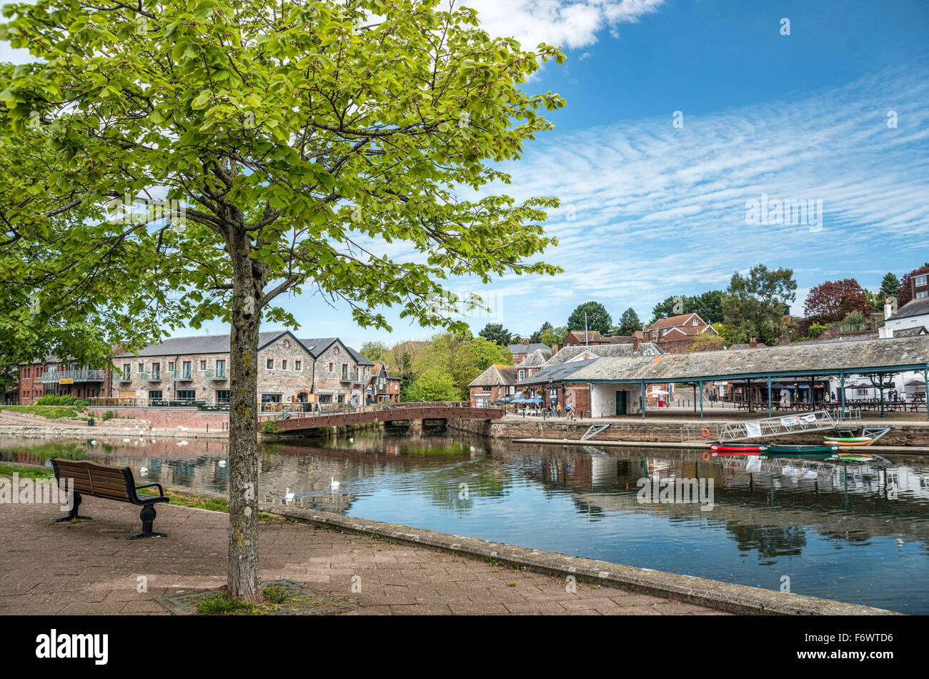 Historique Exeter Quayside, Devon, Angleterre, Royaume-Uni Banque D'Images
