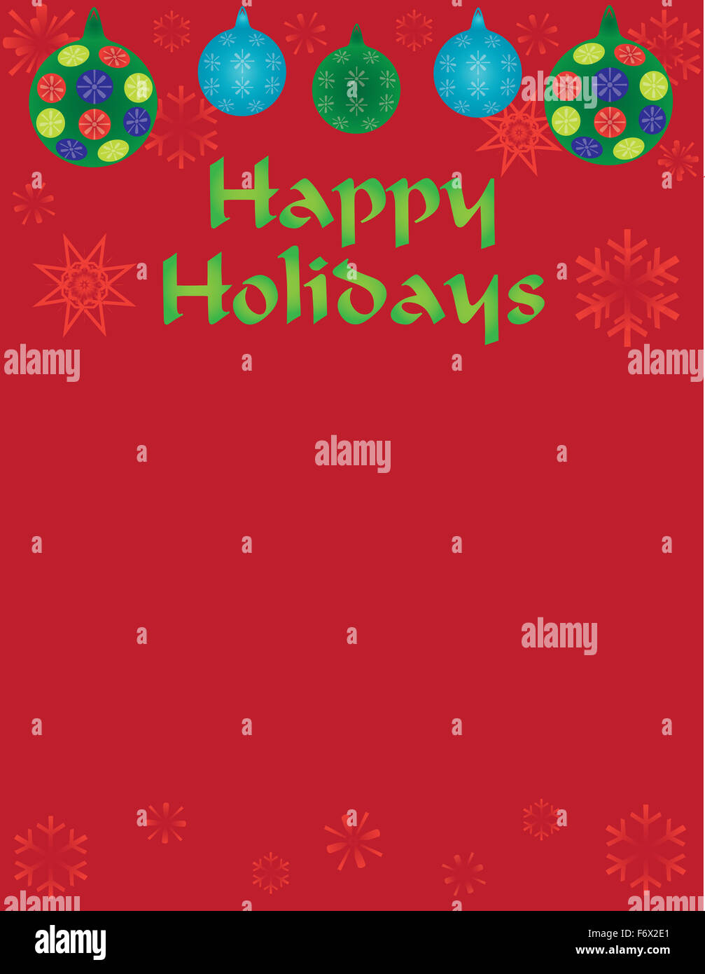 Happy Holiday Template Background Banque D'Images