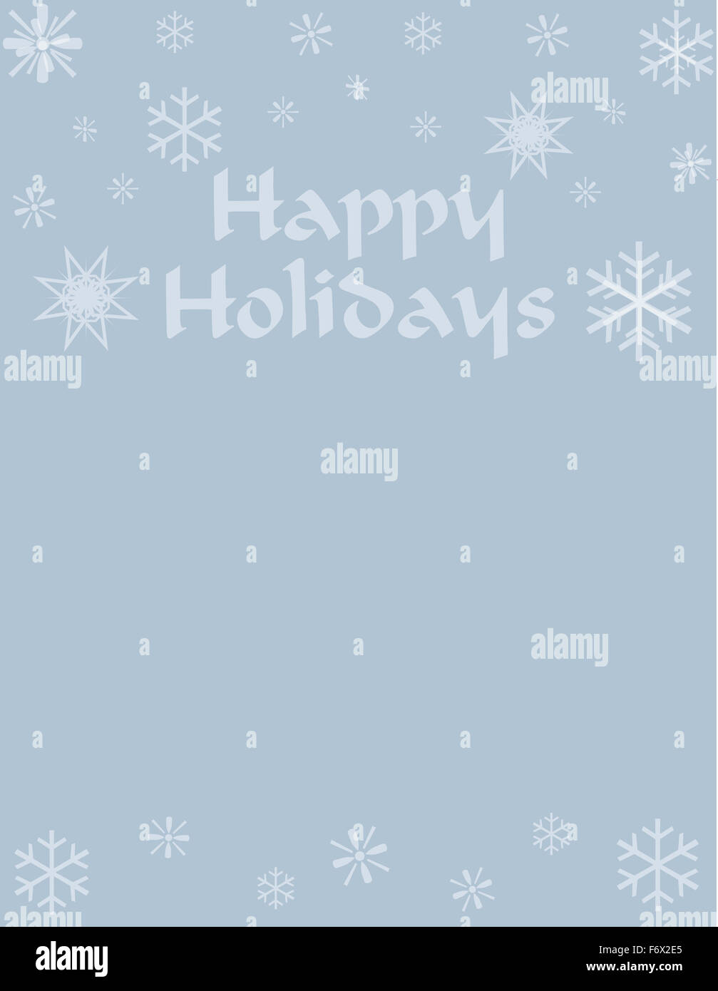 Happy Holiday Template fond bleu Banque D'Images