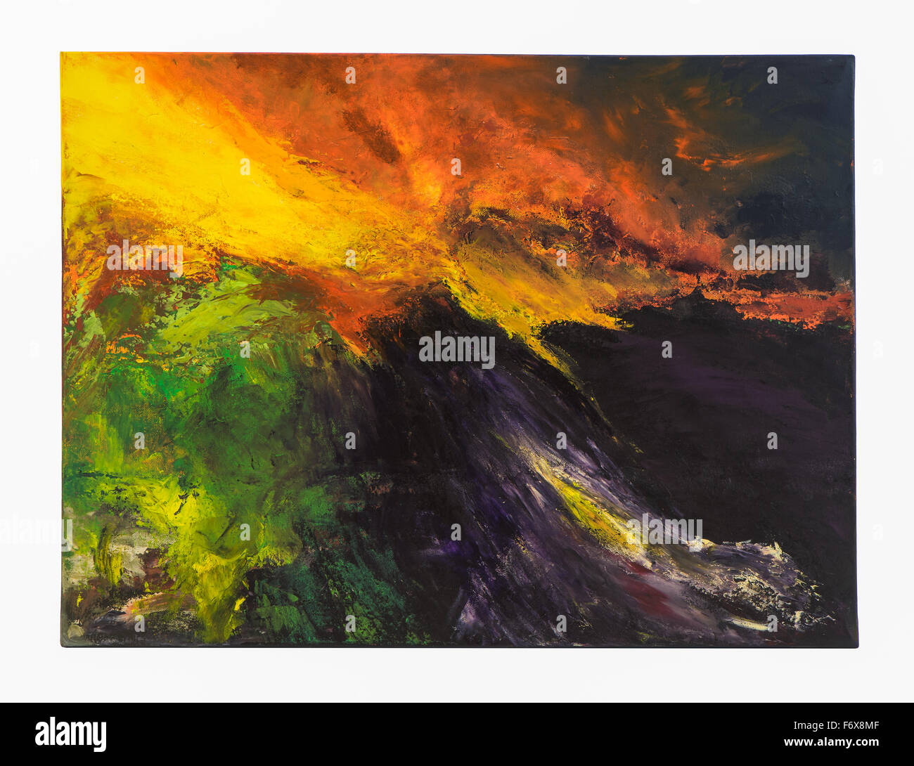 Belle Peinture Abstraite Coloree D Art Uniques Photo Stock Alamy