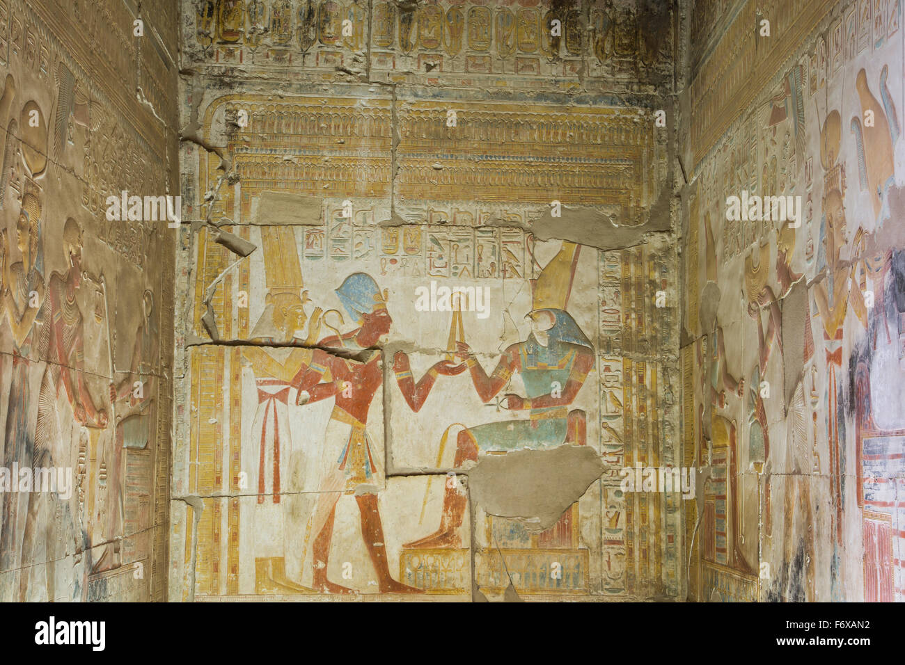 Temple de Seti I ; Abydos, Egypte Banque D'Images