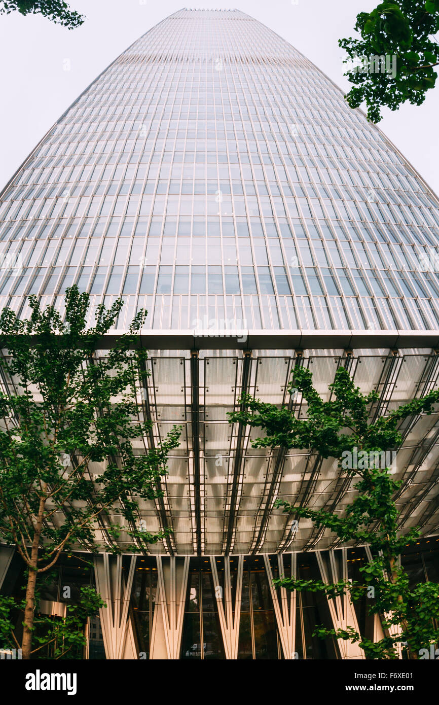 Beijing, Chine - Le point de vue de l'immeuble du World Trade Centre dans le district de Chaoyang. Banque D'Images