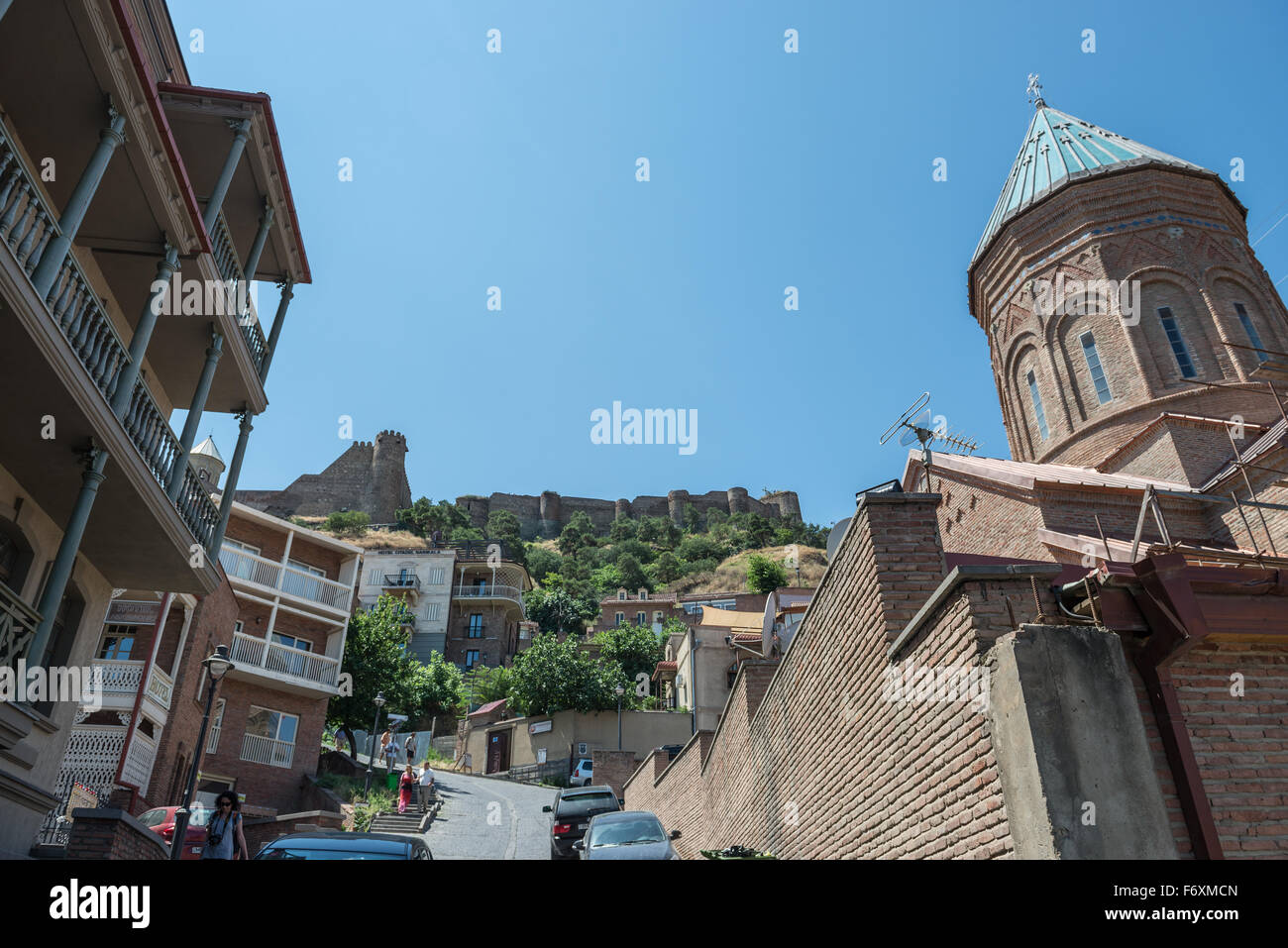 Cathédrale de Saint George - 13e siècle église arménienne de quartier historique de Tbilissi, Géorgie Banque D'Images