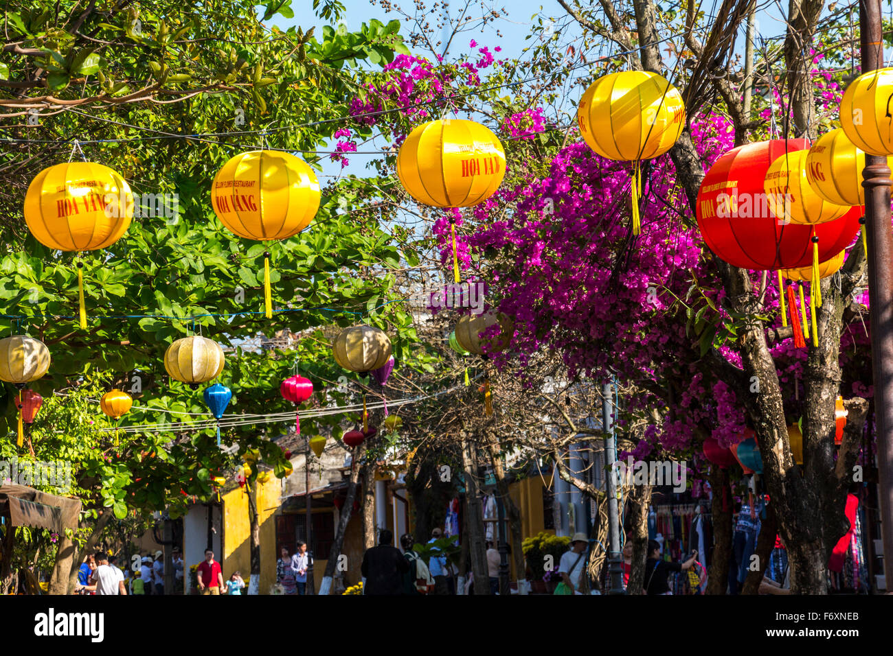 Dans les rues de Hoi An, Vietnam Banque D'Images