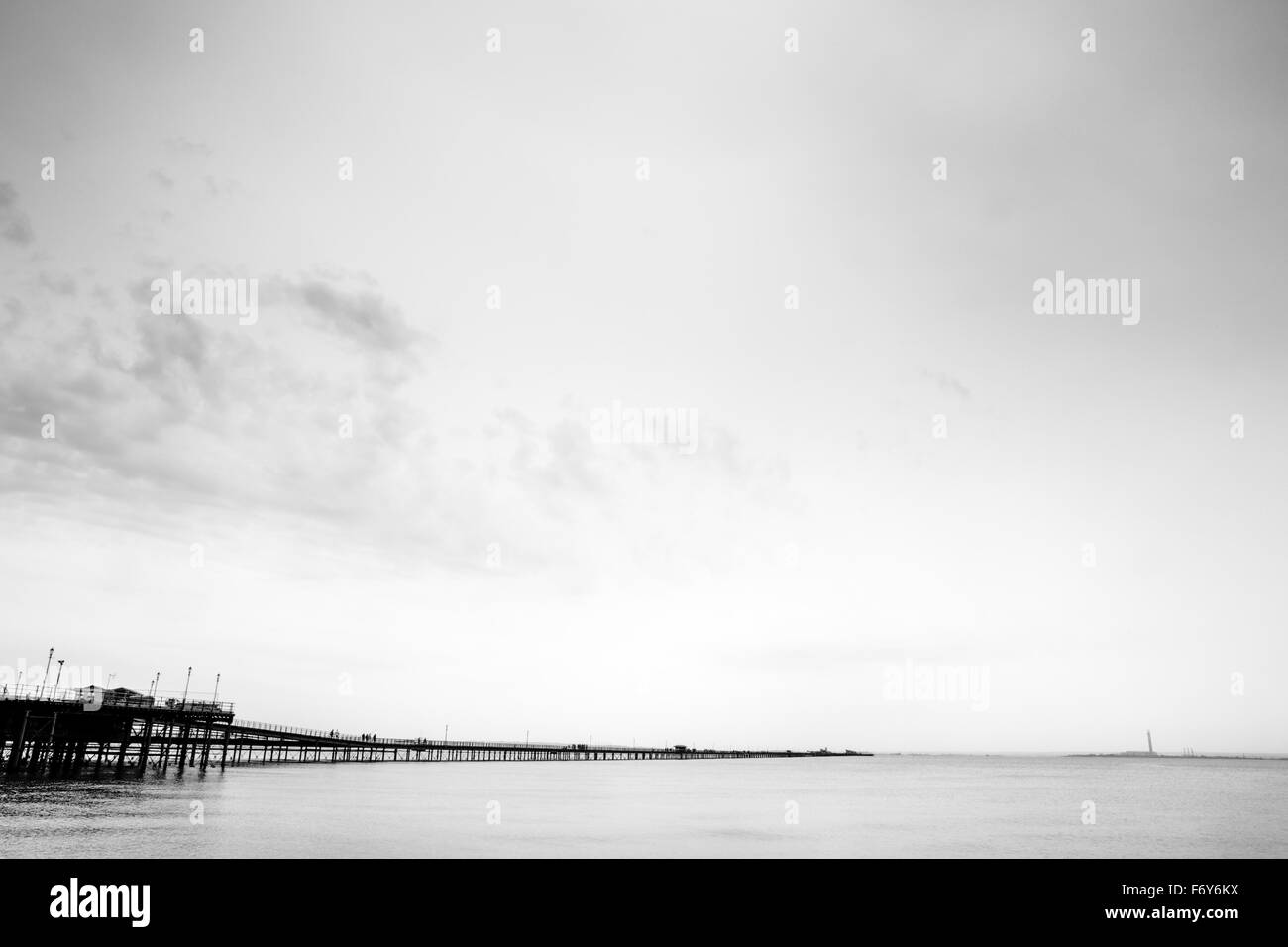 Station balnéaire de Southend pier anglais la plus longue jetée dans le monde Banque D'Images