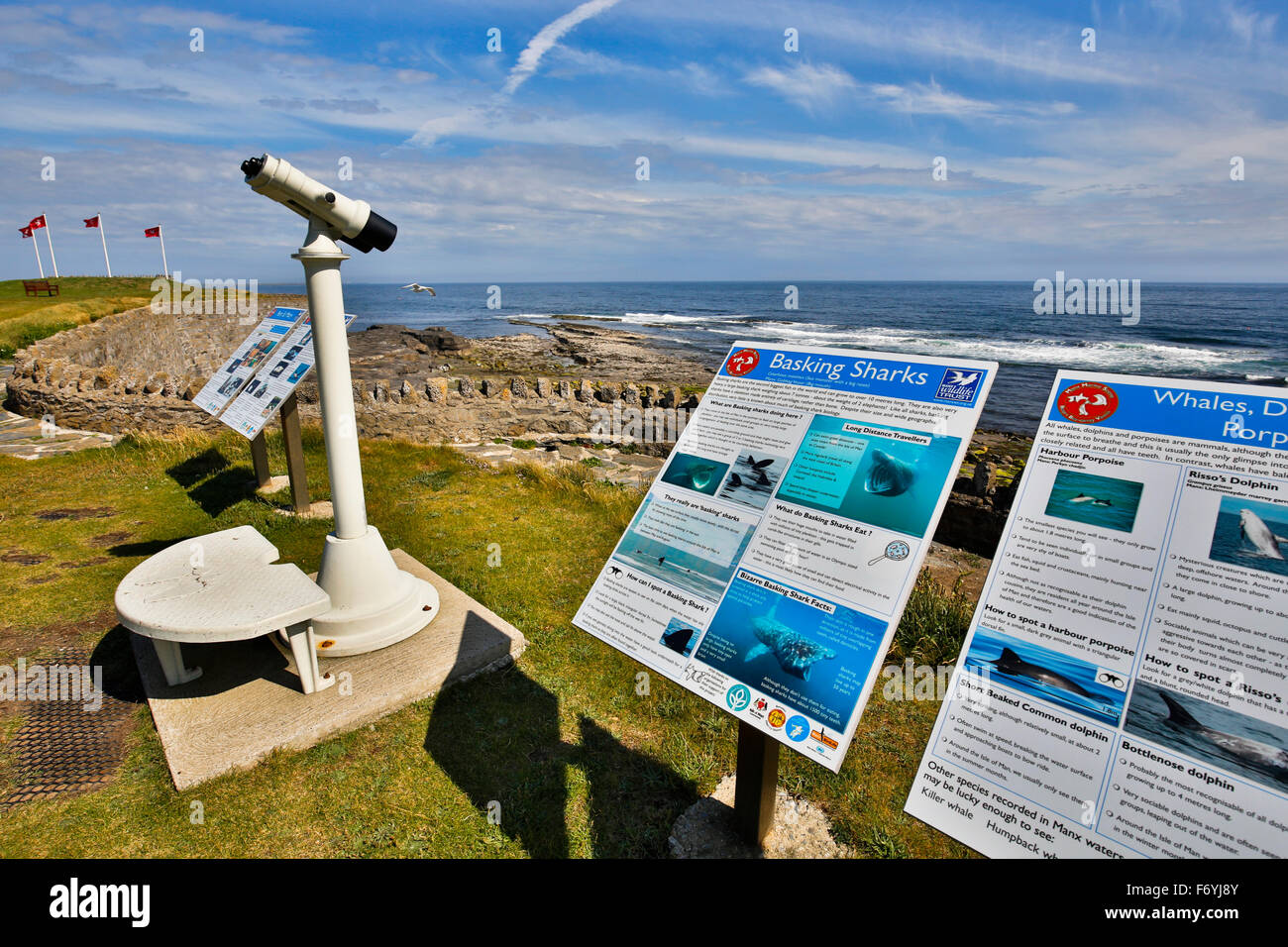 Port St Mary ; Marine Conseils d'information ; Ile de Man, Royaume-Uni Banque D'Images