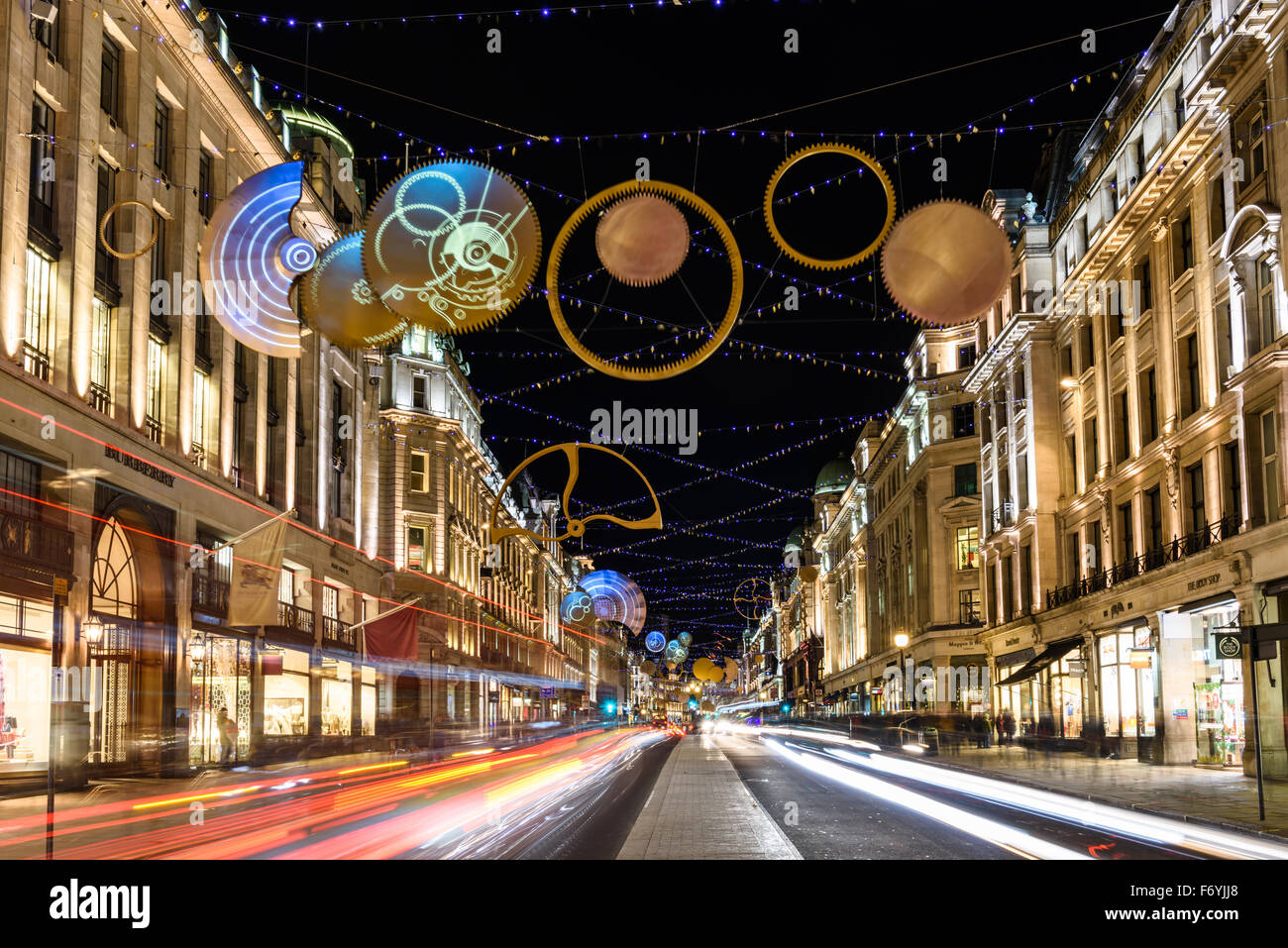 Londres, Grande-Bretagne, le 21 novembre 2015 : 'TIMELESS' élégant, le tout nouveau Regent Street des lumières de Noël. Banque D'Images