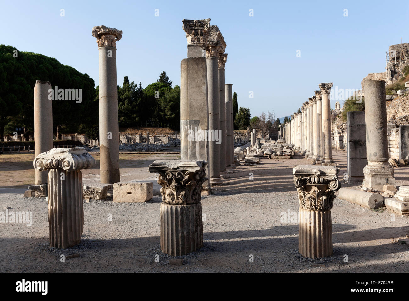 Agora intérieure, Ephèse, une ancienne ville grecque sur la côte d'Ionie, Banque D'Images