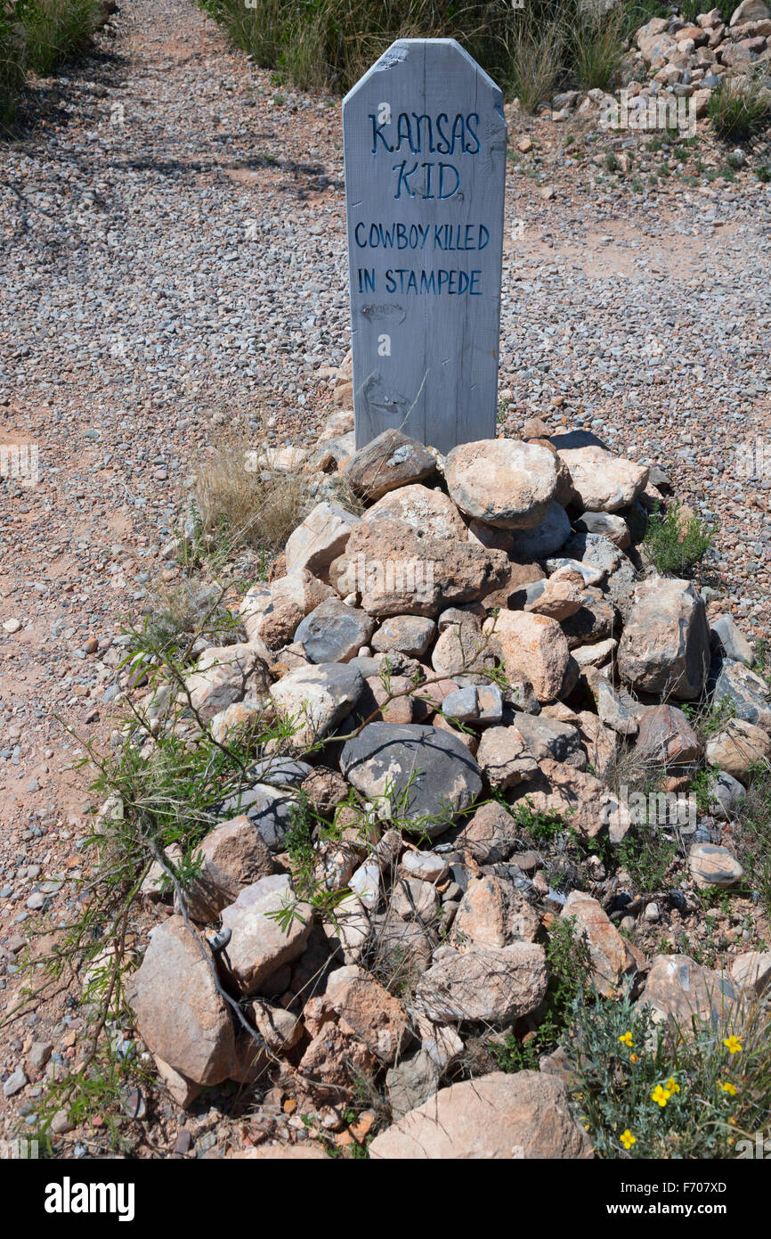 Tombstone, Arizona, USA, le 6 avril 2015, Boot Hill Cemetery, vieille ville de l'ouest accueil de Doc Holliday et Wyatt Earp et de coups à l'O.K. Corral Banque D'Images