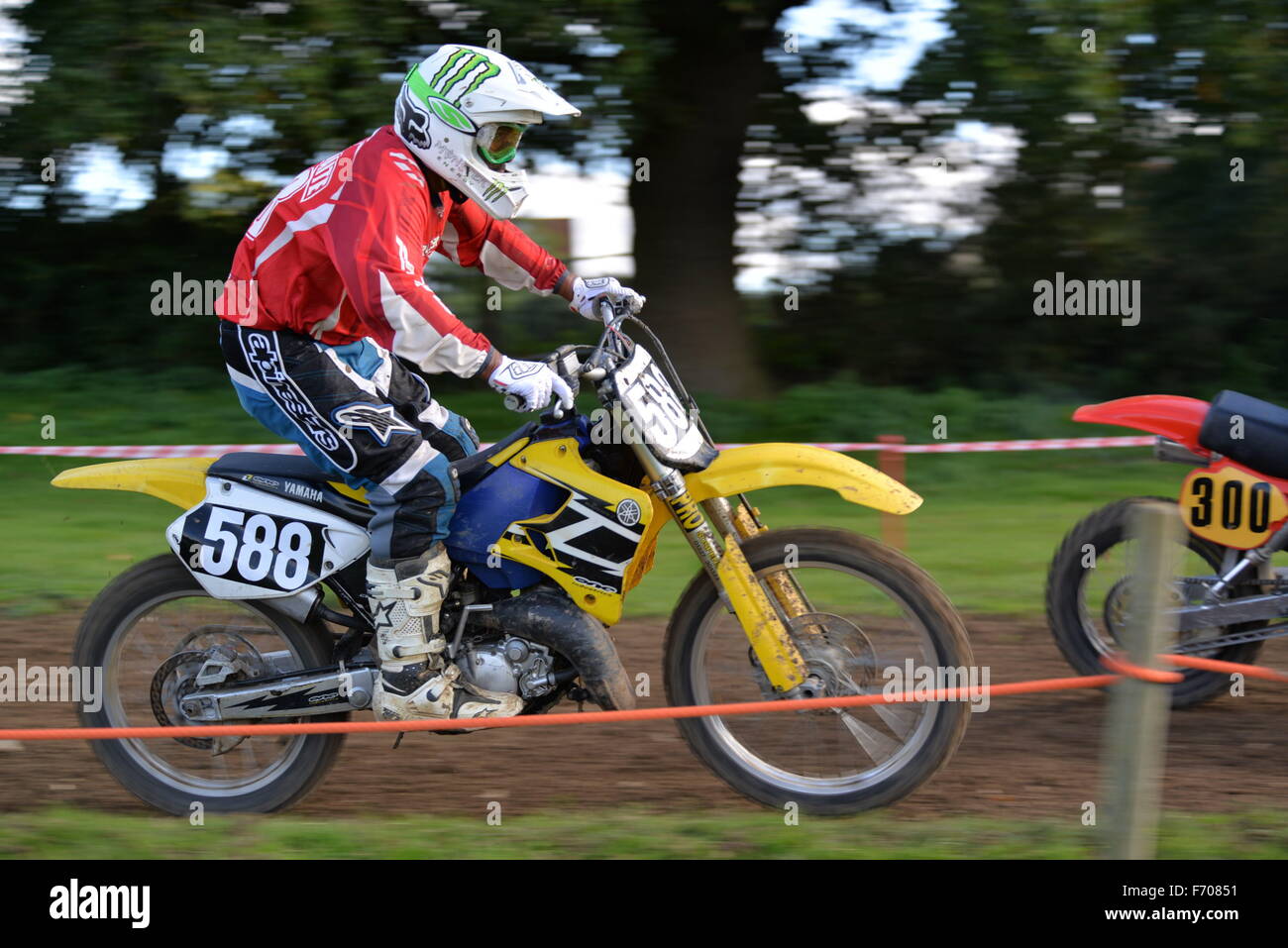 Course de motocross à Wattisfield Banque D'Images