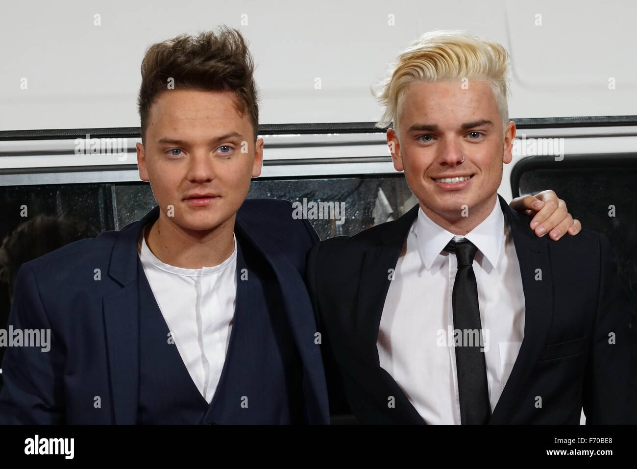 Londres, Royaume-Uni. 22 novembre, 2015. Conor Maynard assiste à la première mondiale de Joe & Caspar prend la route à l'Empire, Leicester Square, Londres. Credit : Voir Li/Alamy Live News Banque D'Images