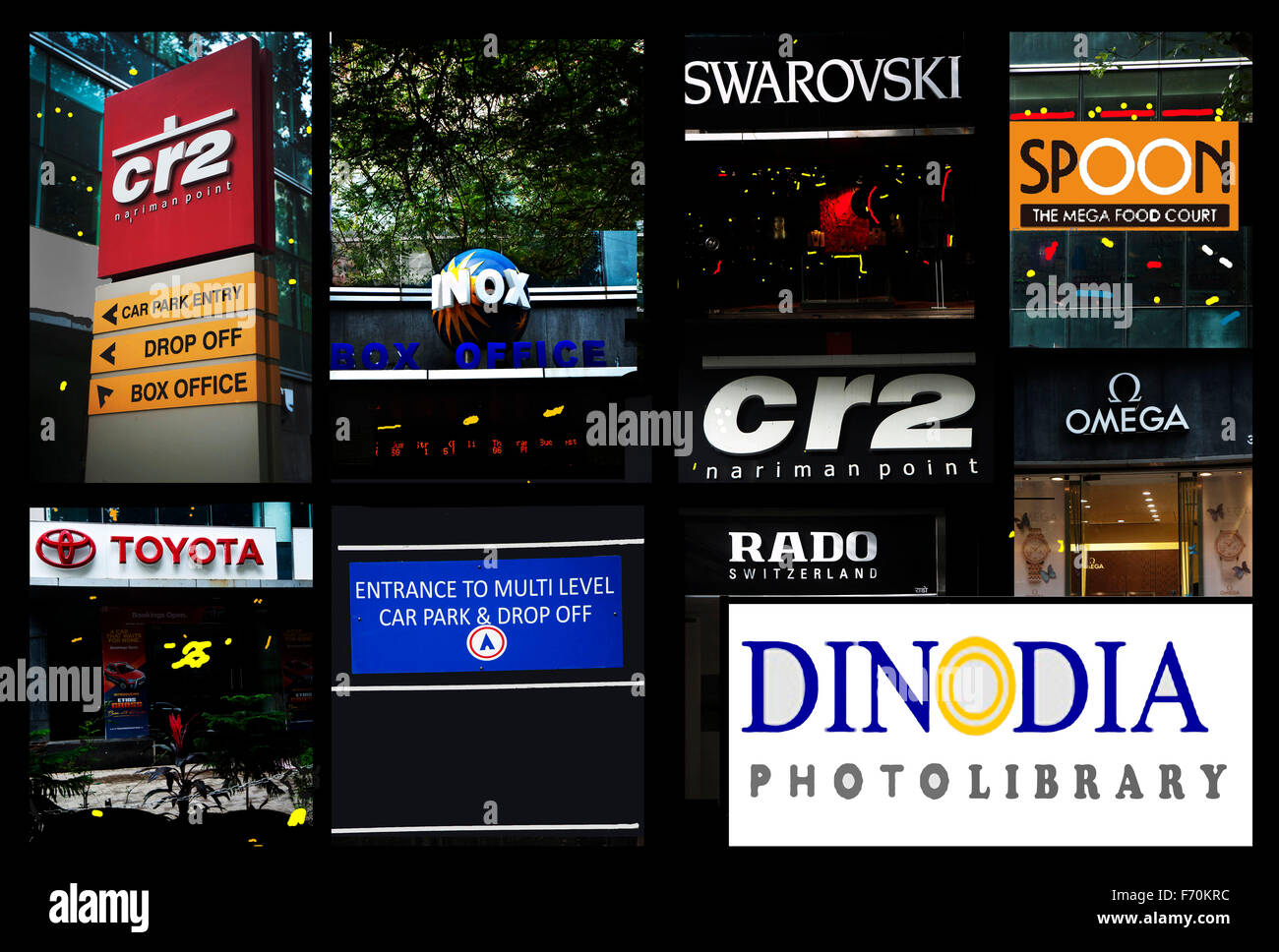 Marques, Nariman point, Mumbai, Inde, Asie Banque D'Images