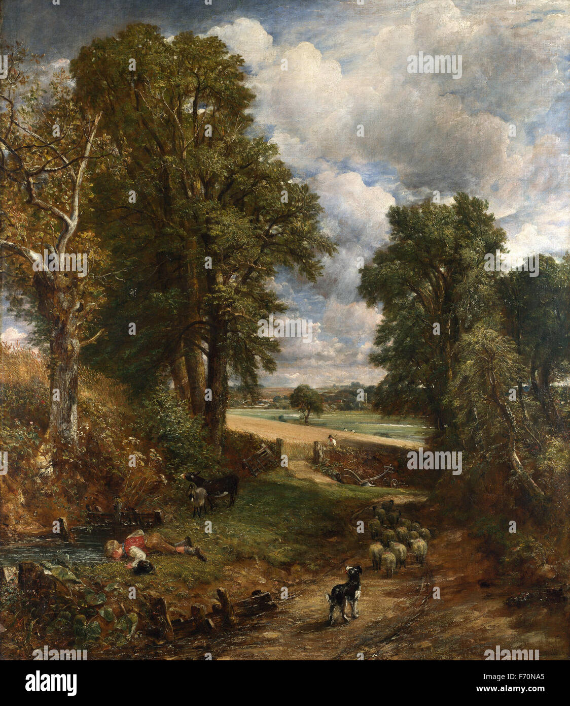 John Constable - Le champ Banque D'Images