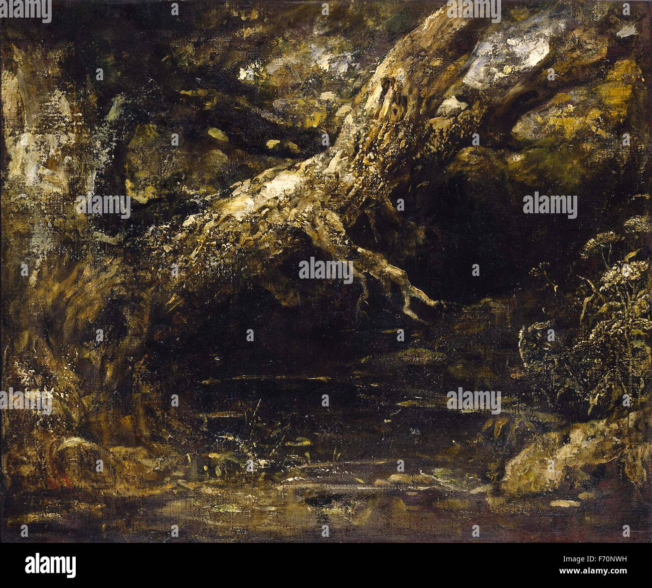 John Constable - tronc et les branches d'un arbre Banque D'Images