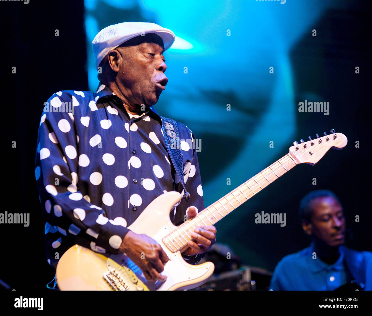L'exécution de Buddy Guy, mahindra Blues Festival, Mumbai, Maharashtra, Inde, Asie Banque D'Images