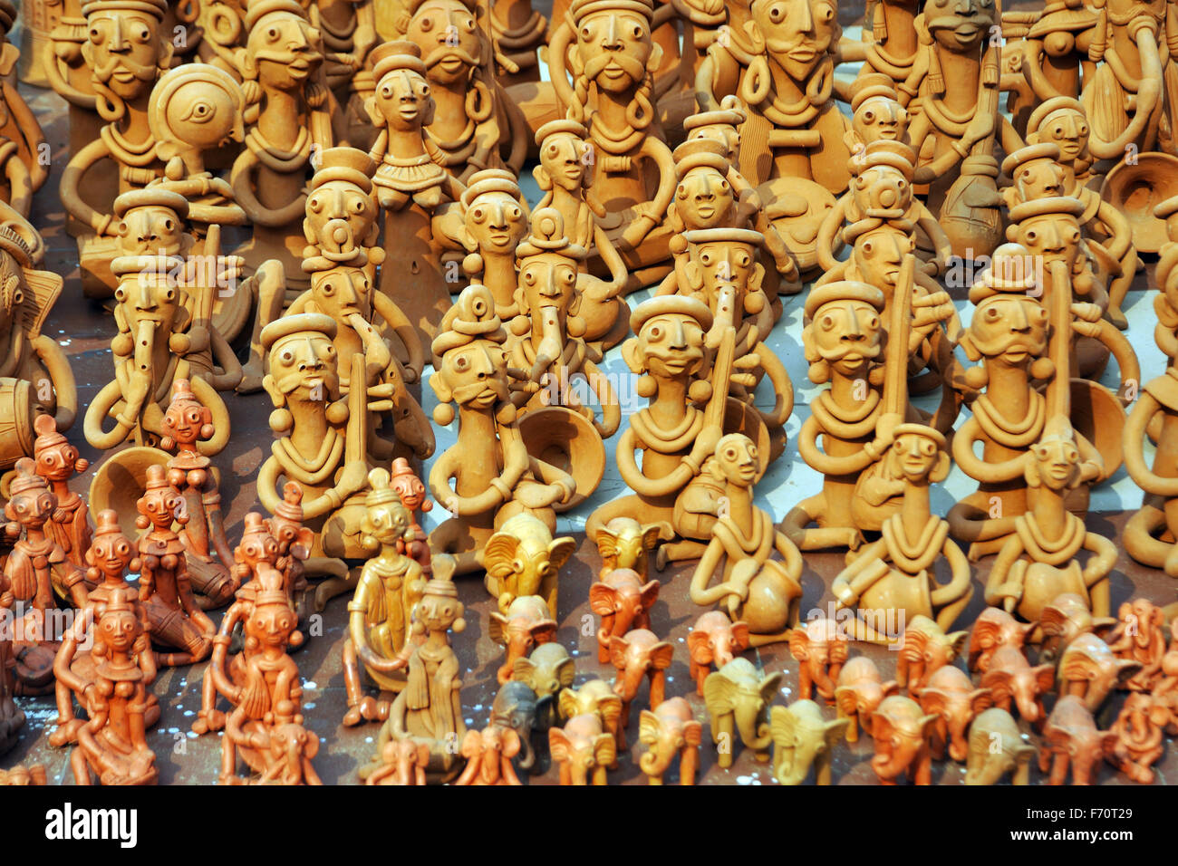 artisanat en argile, bengale-occidental, inde, asie Banque D'Images