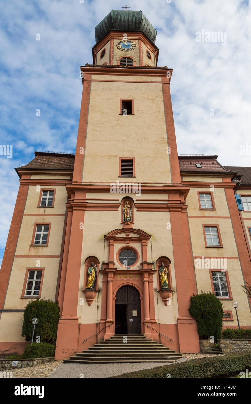 Basilique de St Trudpert, Abbaye du monastère de Saint Trudpert, ancien monastère bénédictin, Münstertal, Forêt-Noire Banque D'Images