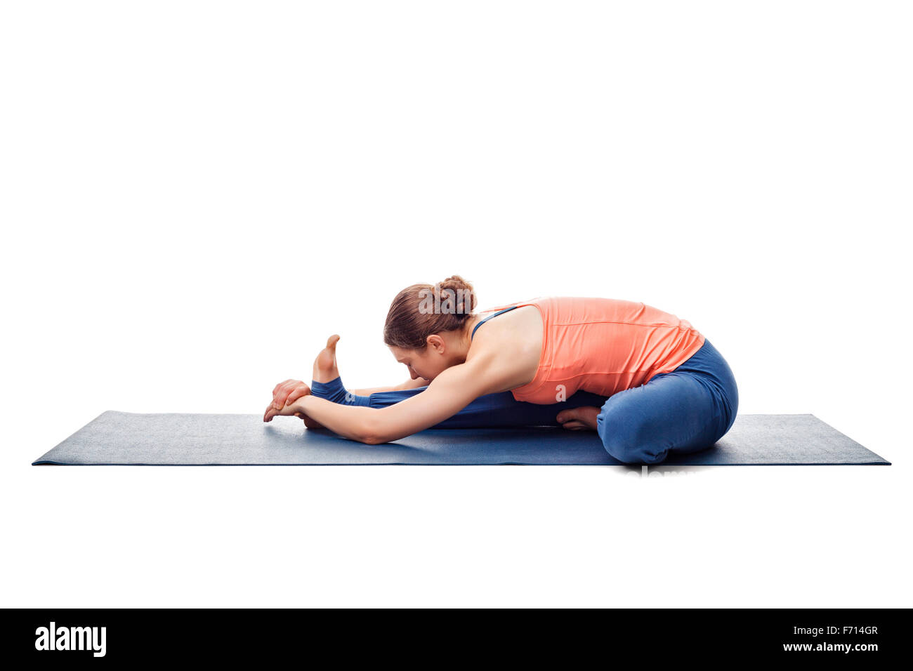 Femme d'Ashtanga vinyasa yoga asana Banque D'Images