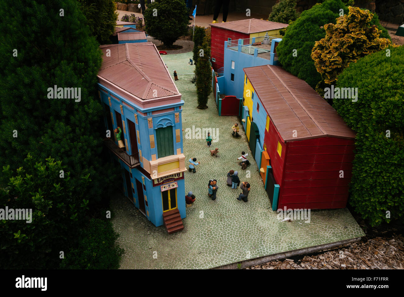 L'Argentine caminito répliquer miniature Banque D'Images