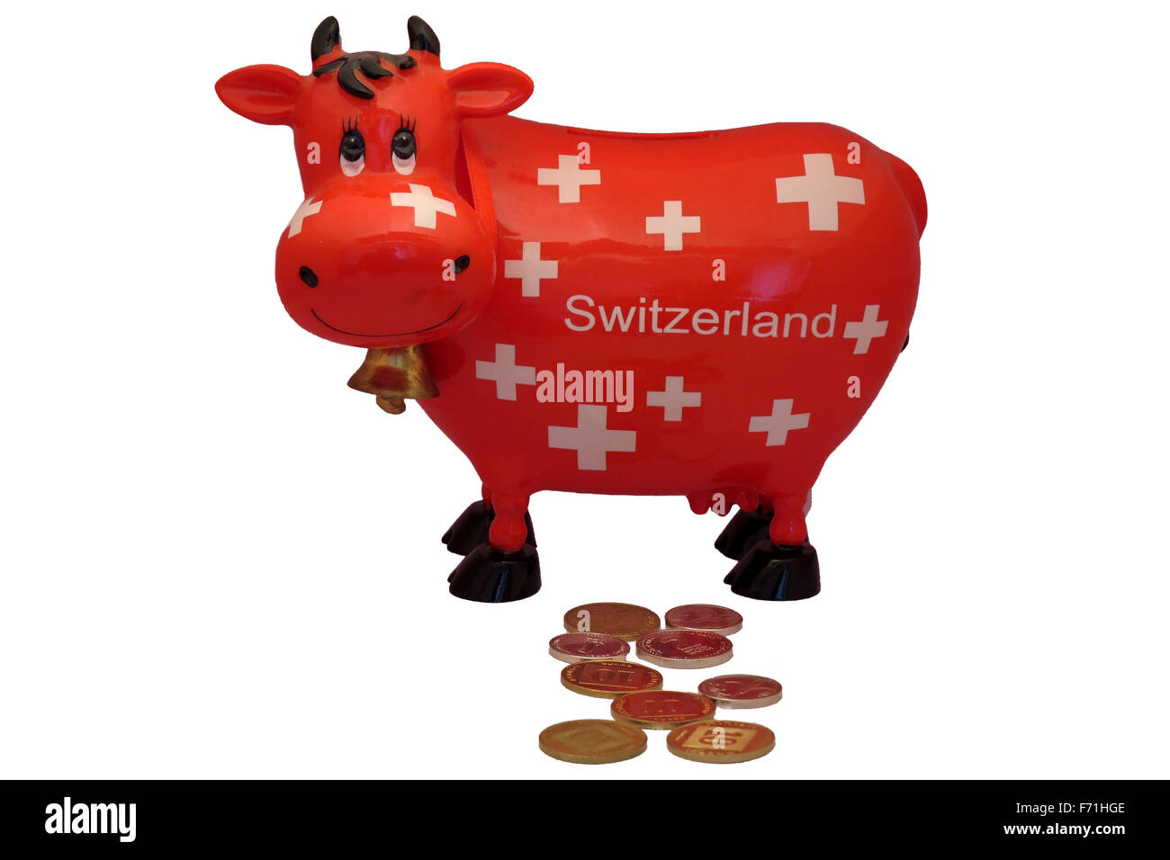 Belle boîte d'épargne traditionnel Suisse Banque D'Images