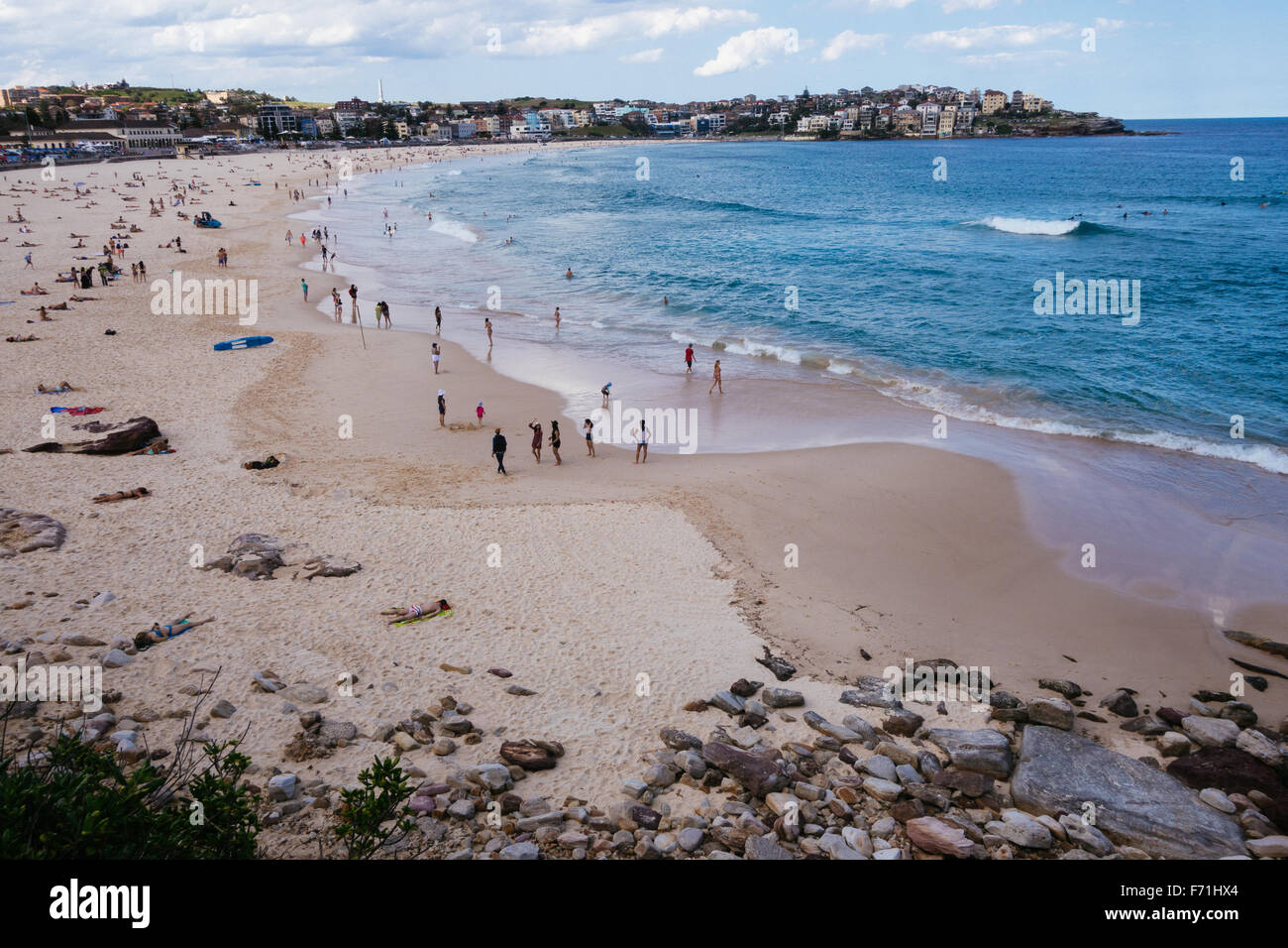 La plage de Bondi en Australie Banque D'Images