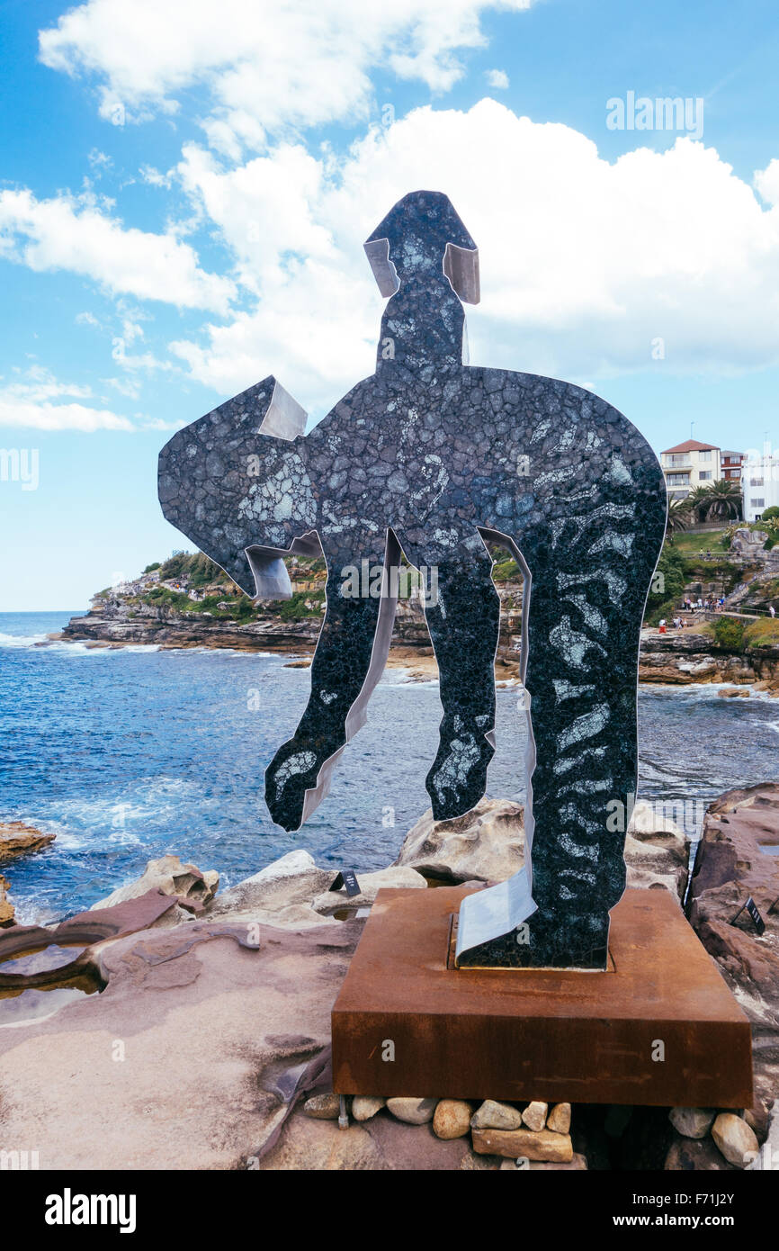 Bondi Beach art sculptures en plein air Banque D'Images