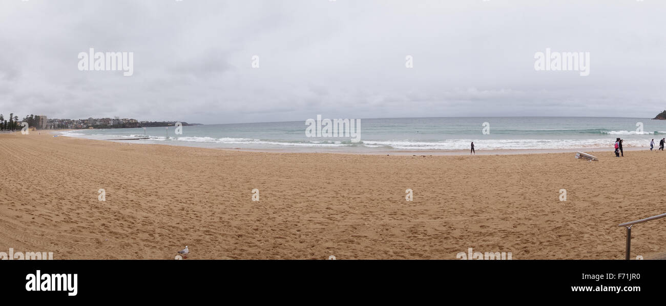 Manly Beach sable jaune Banque D'Images