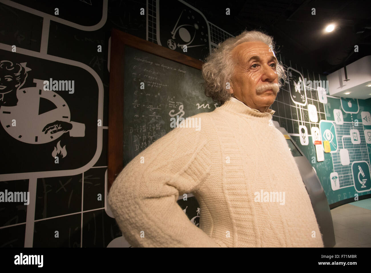 Albert Einstein cire figure Banque D'Images